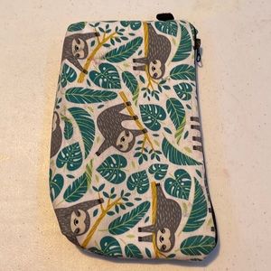Sloth art/makeup bag.